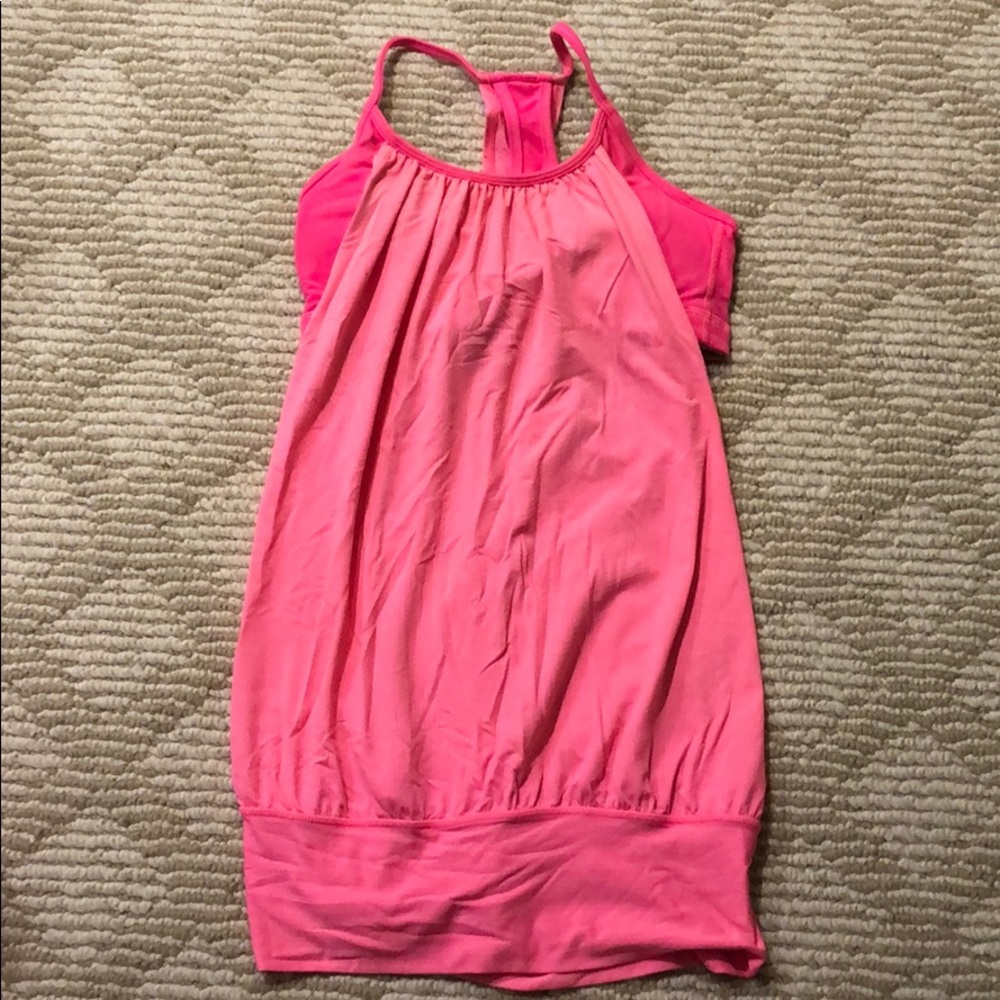 Built in bra tank.